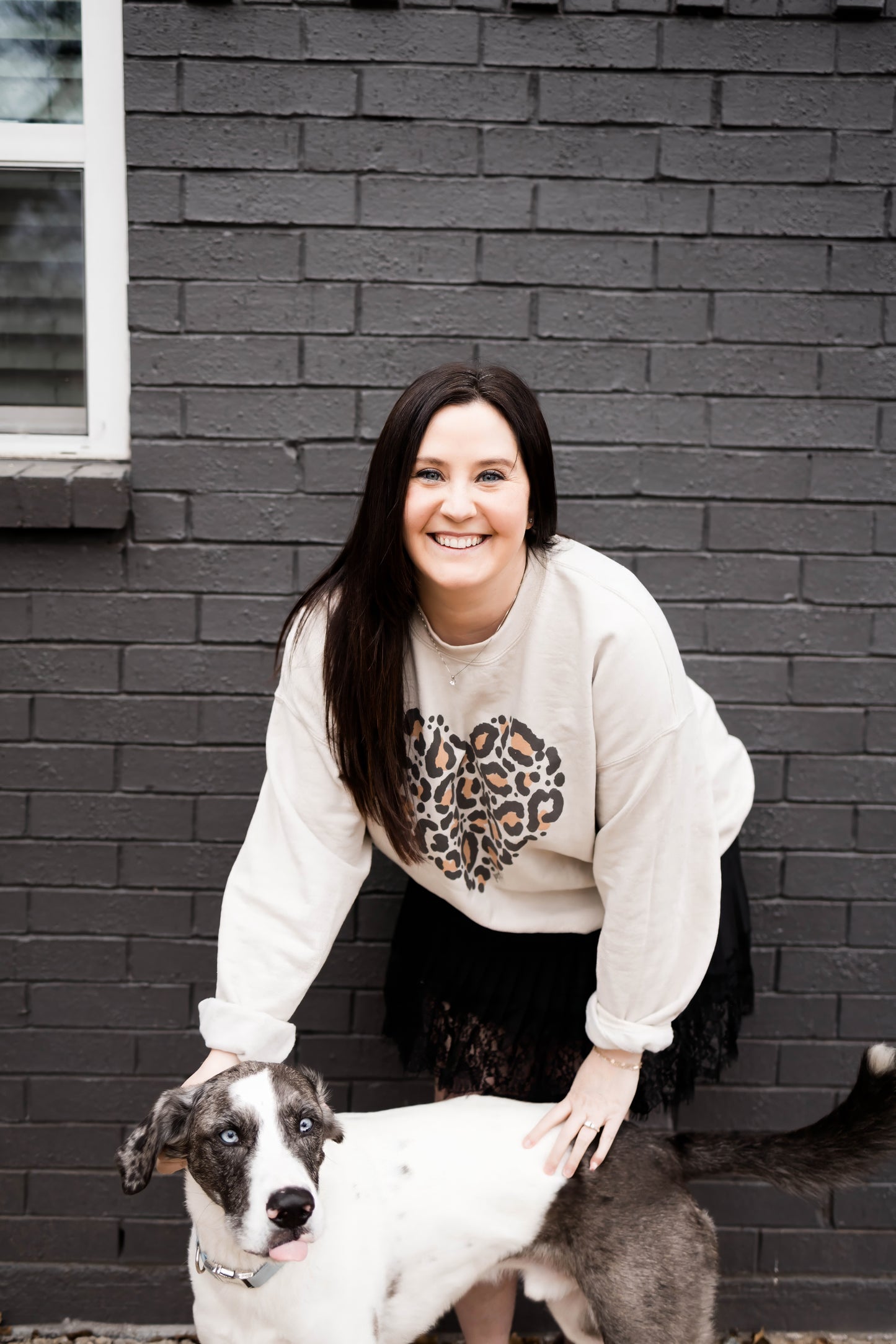 Leopard Heart Sweatshirt