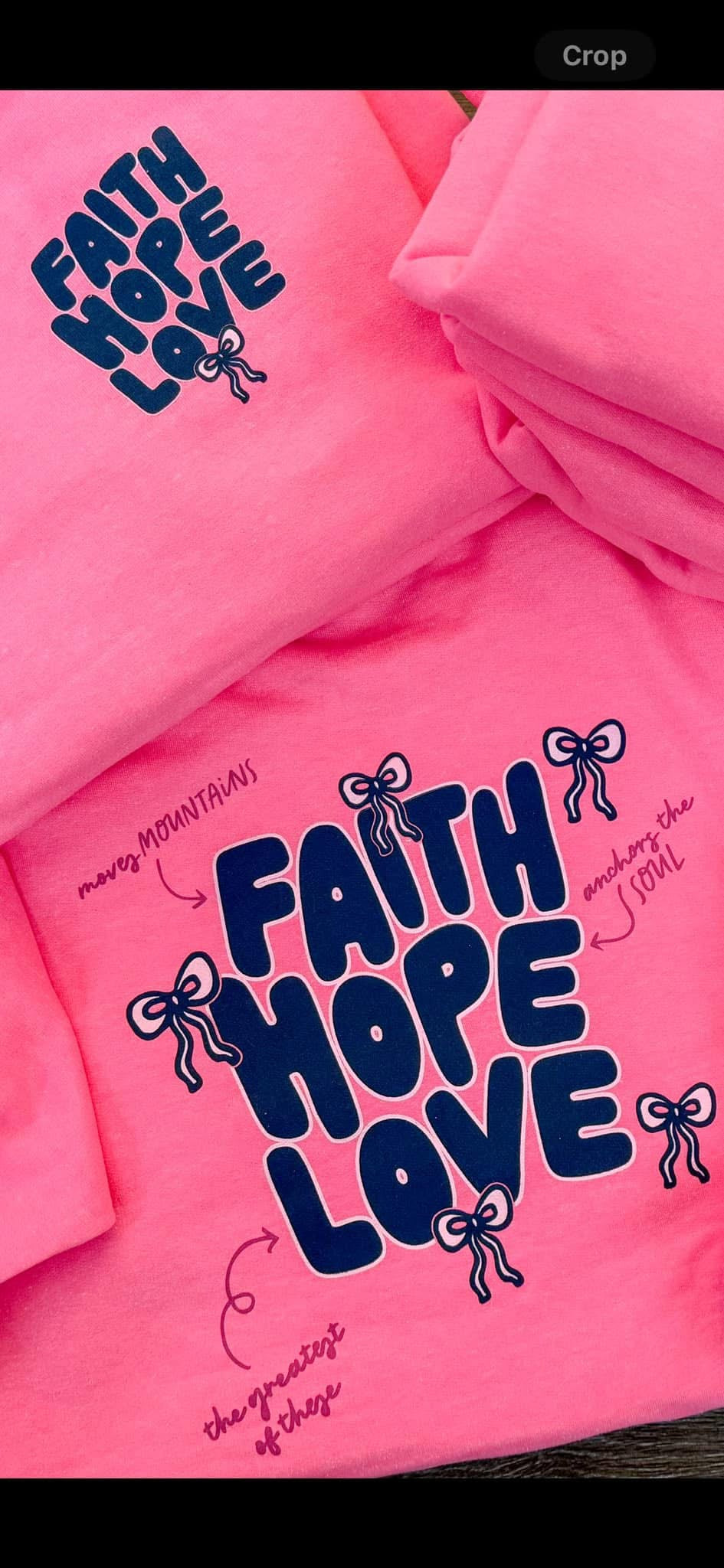 Faith Hope Love Tee/Sweatshirt